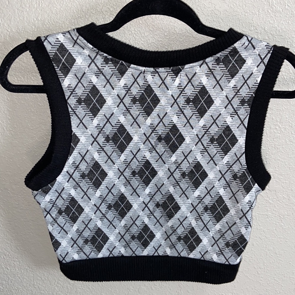 Plaid Top & Mini Skirt Matching Set - Picture 9 of 10